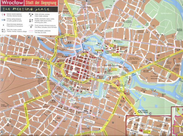 Wroclaw Tourist Map