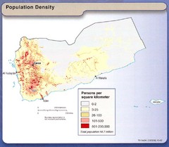 Yemen Population Map