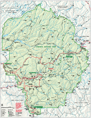Yosemite National Park official map