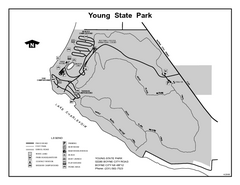 Young State Park, Michigan Site Map