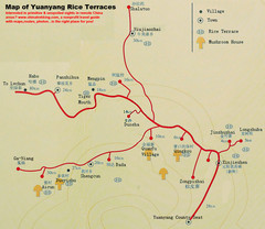 Yuanyang Rice Terraces Map