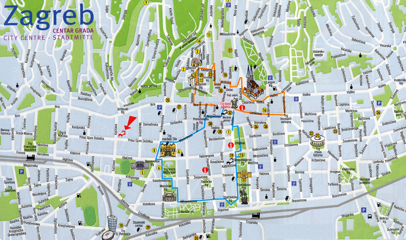 karta zagreba street view City maps. Stadskartor och turistkartor   Travel Portal karta zagreba street view