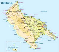 Zakinthos Tourist Map