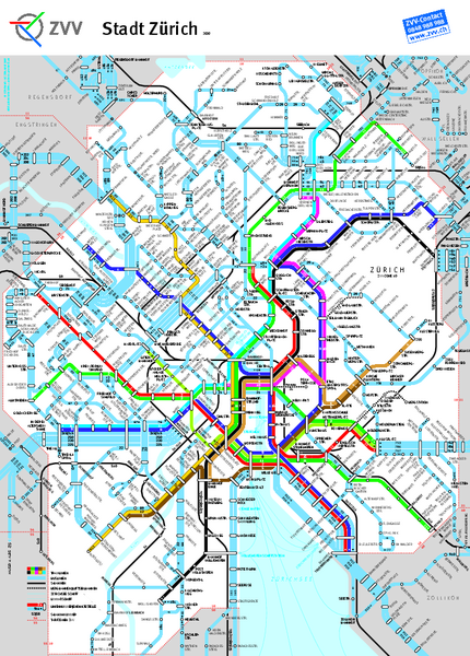 Zurich Metro Map