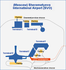 aeroport Sheremetevo Map