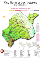 montepulciano road map of production area